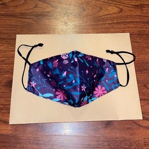 Women’s Blue, Purple and Pink cotton floral printed design face mask brand new!!